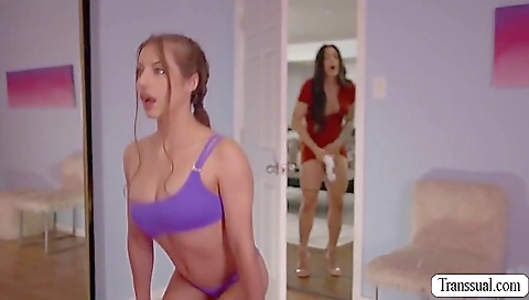 Brunette 18+ cutie enjoys anal fucking by her boss