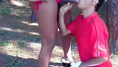 Ebony brunette and her man are having a wild deepthroating sex 0494