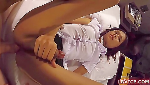 Sexy asian with a sexy body is fucking her lover 3d