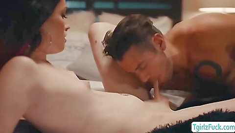 Nasty brunette babe with huge ass and sweet small tits