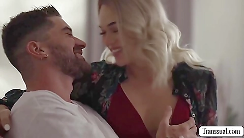 Amateur blonde is getting fucked by her stepbrother