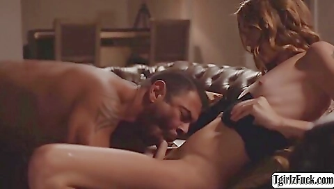 Blonde 18+ girl with long legs fucks her stepbrother