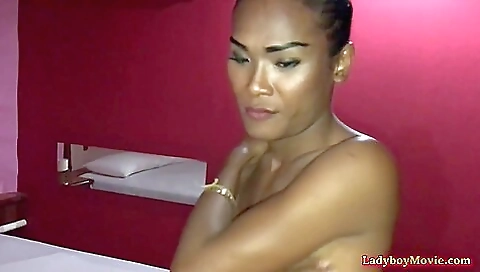 Cute asian milf sucks his hard dick then gets her twat pounded