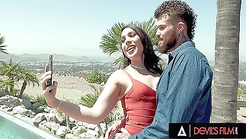 Brunette gets anal fucked and fucked face by a big dick