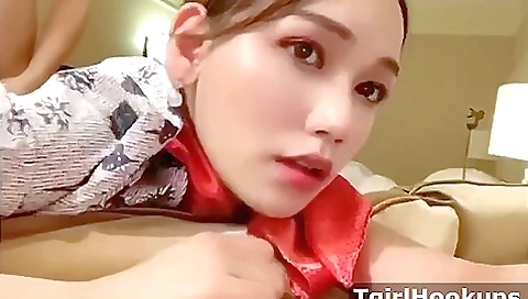 Cute asian maid getting fucked and getting penetrated