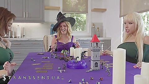 A gorgeous blonde and brunette in stockings are getting fucked